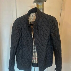 Burberry Dark Quilted Bomber Jacket